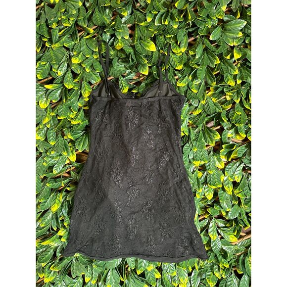 Edikted Black Lace Semi Sheer Cami Top Size Medium - Picture 4 of 5
